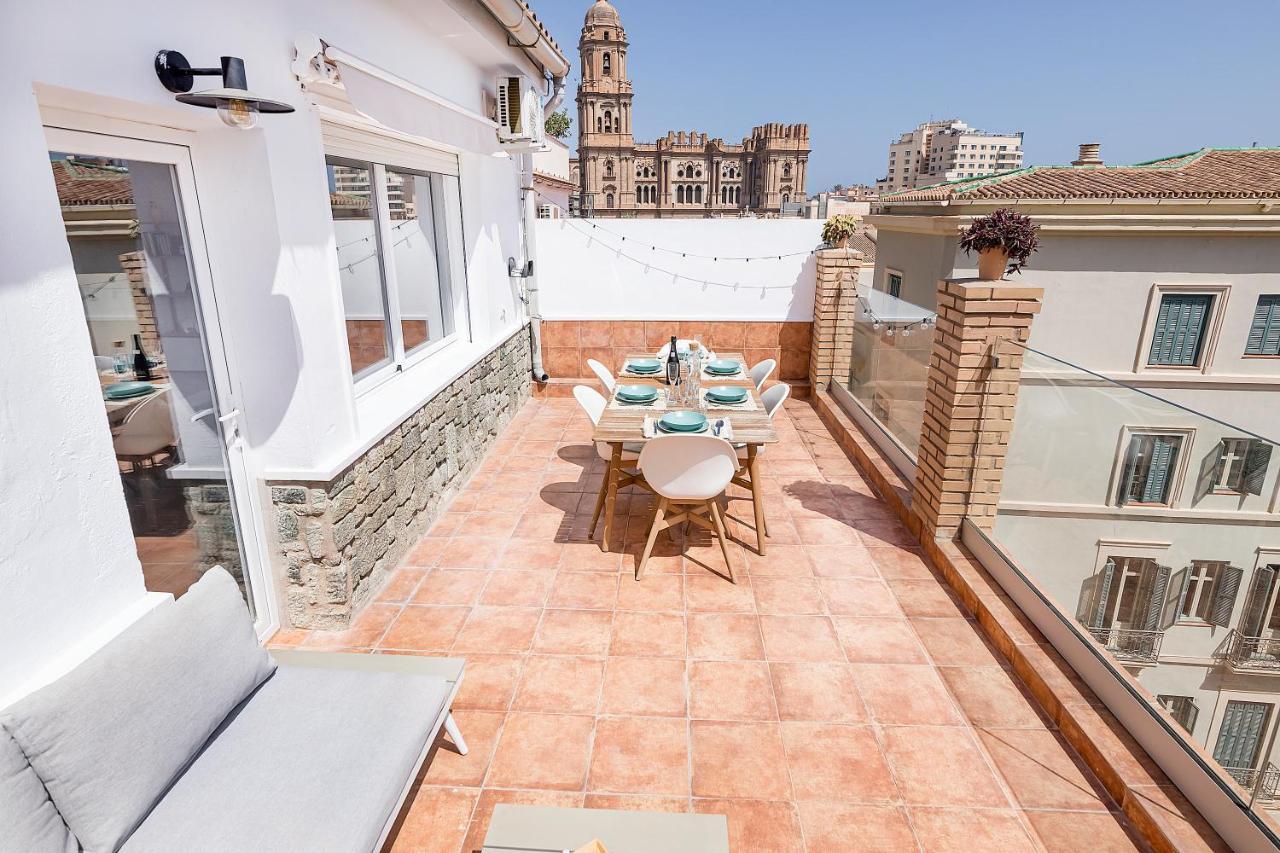Homey Apt- Atico Con Vistas A La Catedral มาลากา ภายนอก รูปภาพ