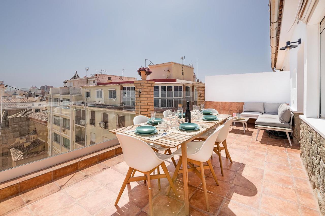 Homey Apt- Atico Con Vistas A La Catedral มาลากา ภายนอก รูปภาพ